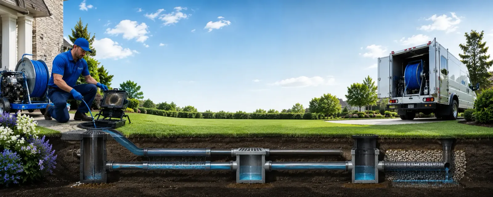 Outdoor drain cleaning information for Thicket, TX